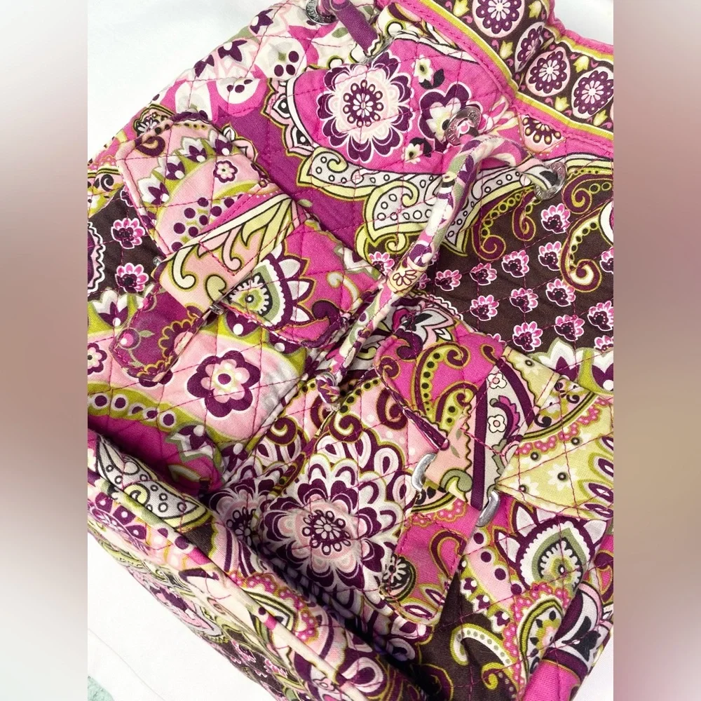 Vera Bradley shoulder bag with pockets and drawstrings